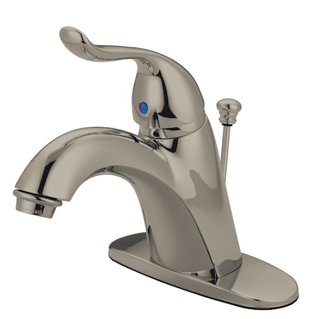 Kingston Brass 4" Single, Handle Bathroom Faucet, Brushed Nickel KB6408YL